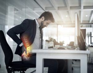 Back pain at desk